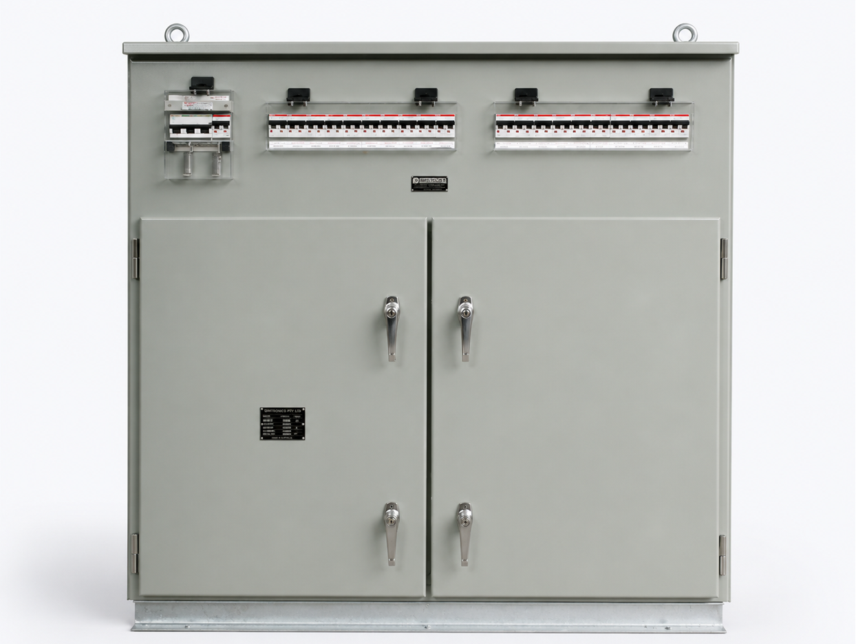 Battery charger and DC distribution enclosure